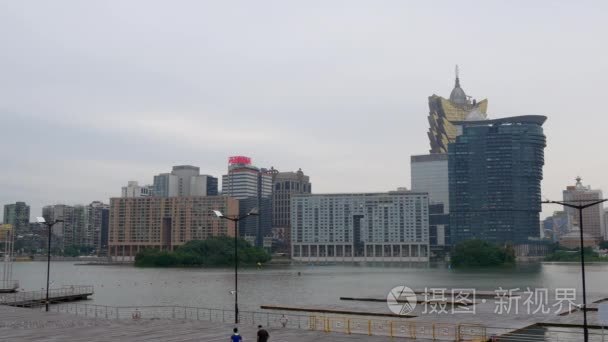 澳门凼仔岛的城市景观全景