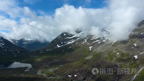 航拍画面美丽的大自然挪威视频
