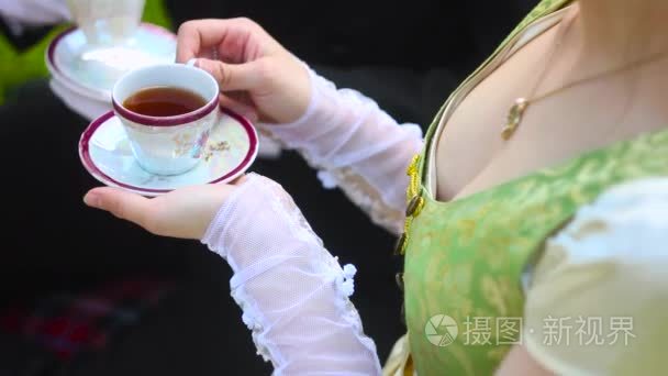贵族喝茶视频