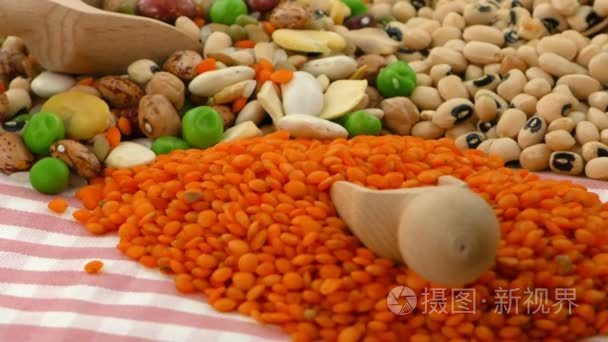 豆类食品美味又健康的自然融合视频