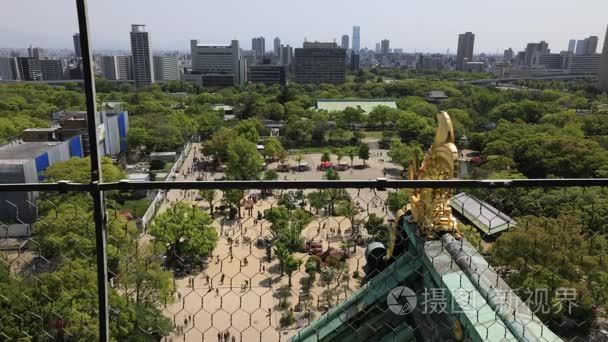 大阪城天际线视频