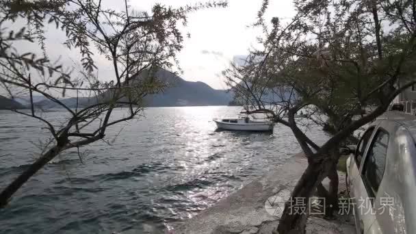 旧镇的 Perast 上的科托尔湾、 黑山海岸。Th