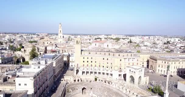 历史城市中心的意大利莱切视频