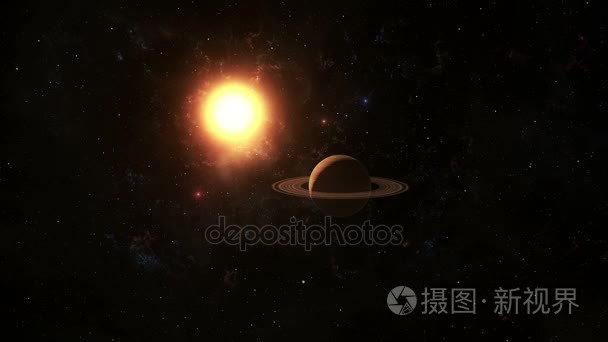 木星在外层空间飞行视频