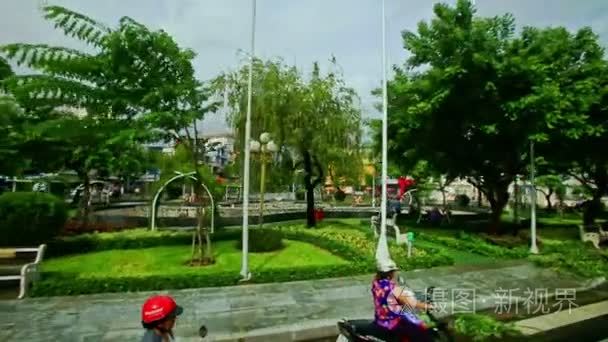 越南城市的全景视频