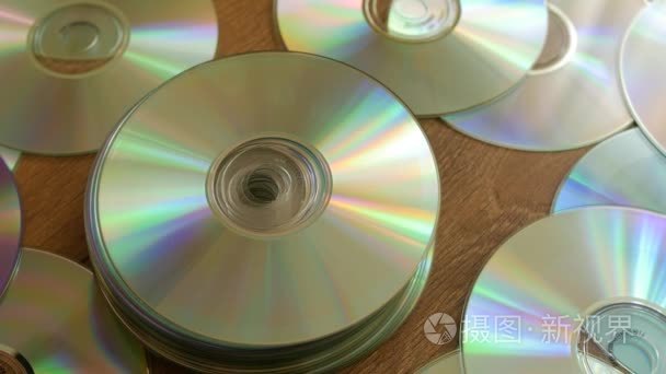 落到桩的 Dvd 或 Cd 的光盘