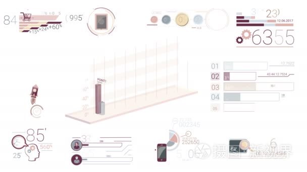 企业信息图表元素视频