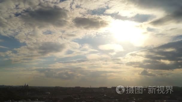 旅游夕阳城市性质视频