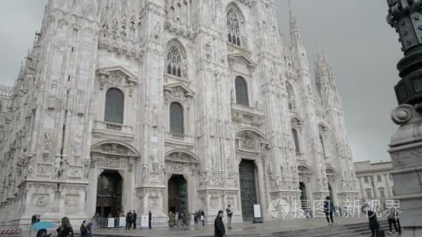 意大利米兰-米兰大教堂的广场大教堂，意大利麦 5 视图