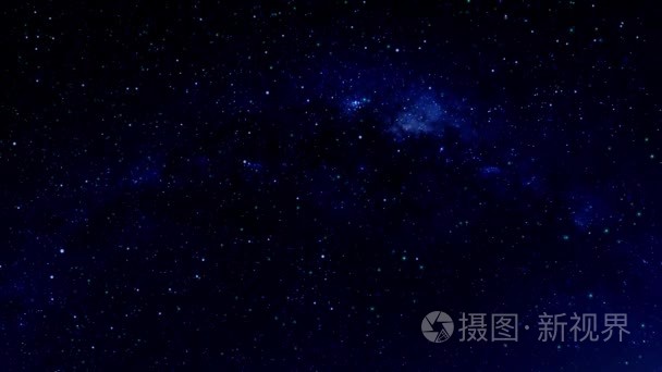 美丽的星空夜空的流星视频