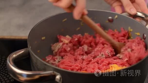 意大利肉酱面素材视频