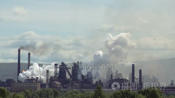 全球大气污染的工业排放视频