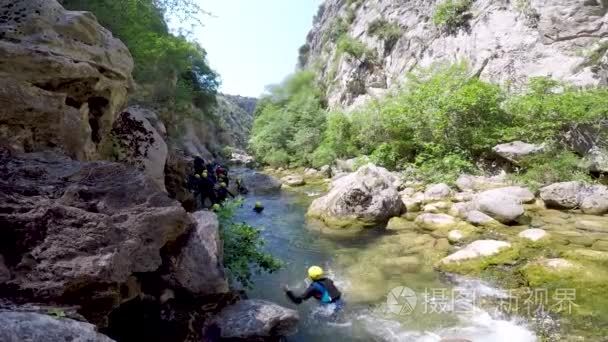 在克罗地亚蒂河峡谷视频