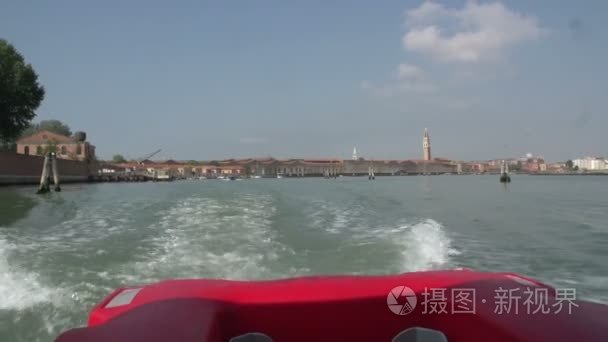 渡轮的威尼斯为视角视频