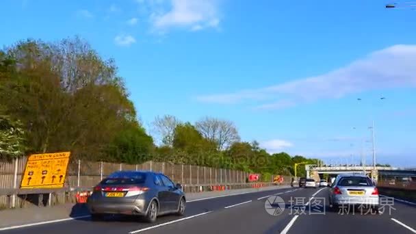 驾驶机动车路速度相机道路工程视频