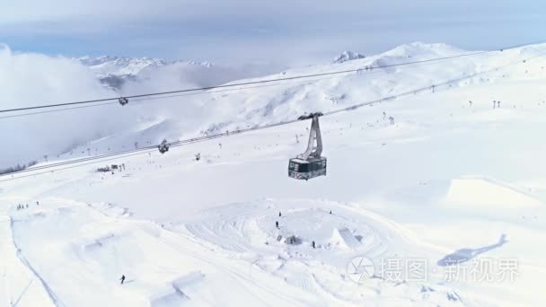 在瑞士的冬季度假胜地视频