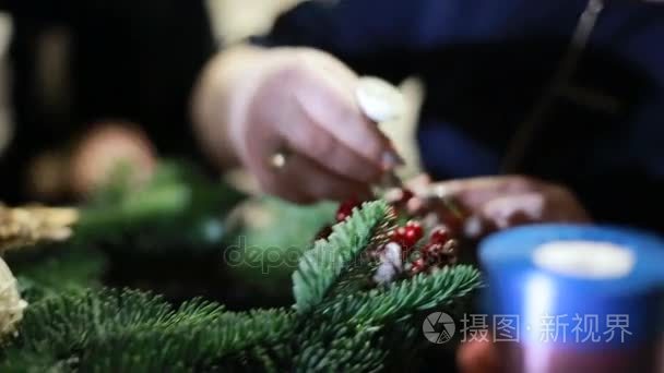 圣诞节装饰品人手所造的