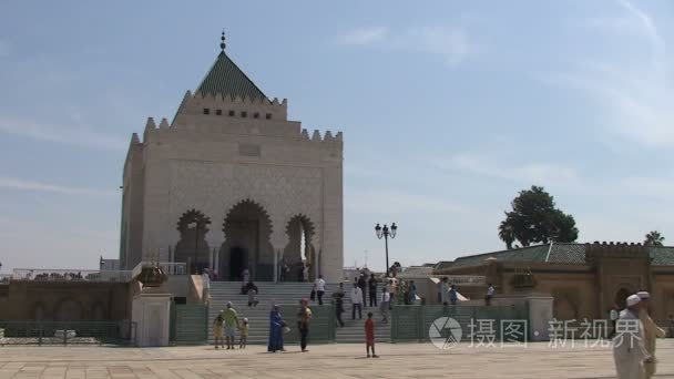 穆罕默德五世的陵墓视频