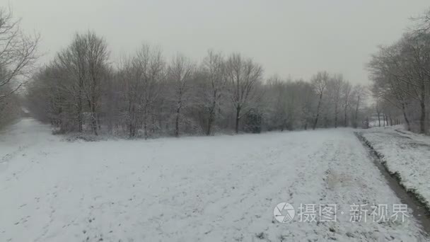 荷兰冬季风景视频