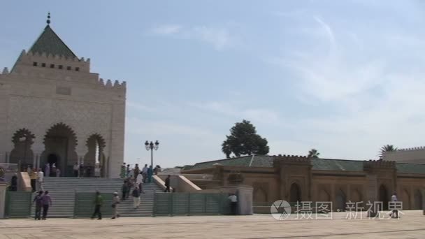 穆罕默德五世的陵墓视频