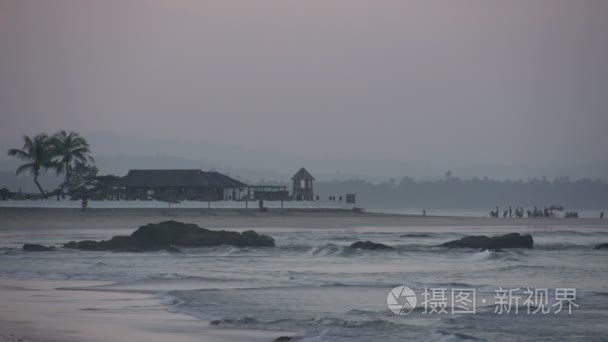 孟加拉海湾海滩视频