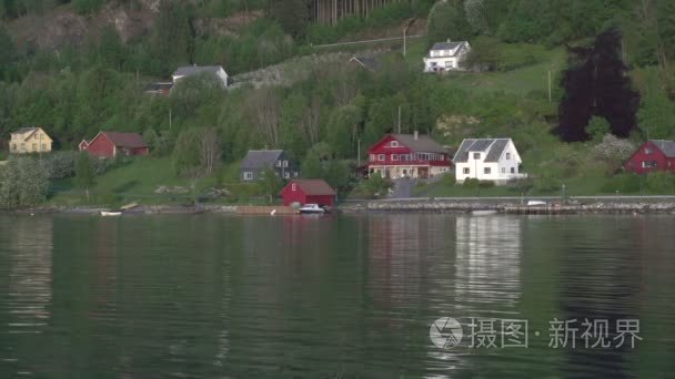 挪威峡湾湖景