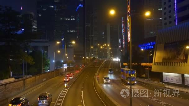 香港城市夜景视频