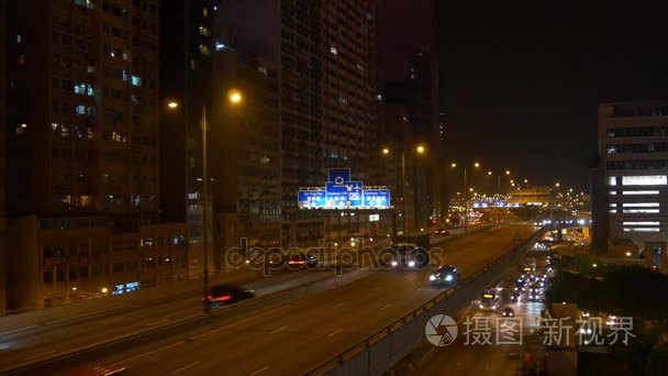 香港城市夜景视频