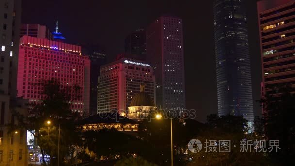 香港城市夜景视频