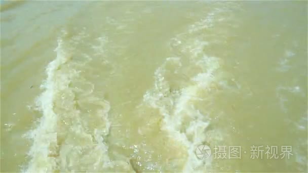 泰国湄南河的海滨风光视频