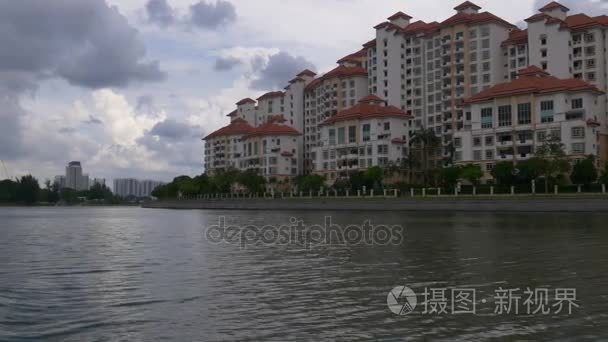 新加坡市区全景图视频