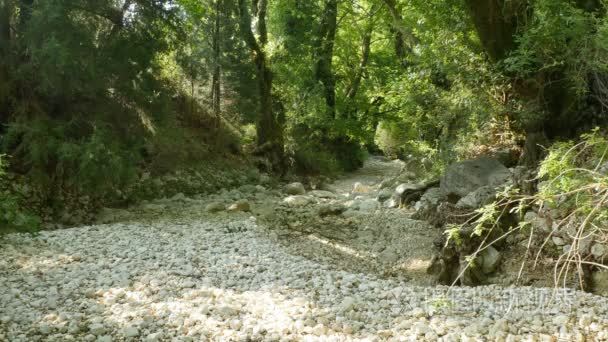 排水的河岩