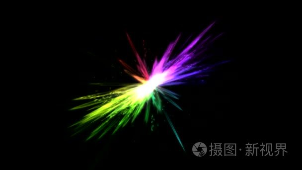 明亮的光线影响动画-循环彩虹