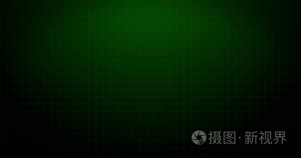 脉冲动画的绿色保健监测心电图 Ekg 心跳录音 4 k 呈现画面