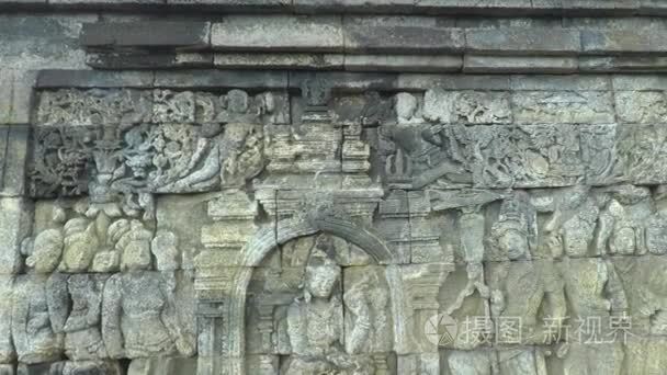 古代的救济和婆罗浮屠寺大佛视频