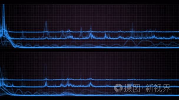 心跳脉搏心电网格线 4 k 股票市场趋势分析统计数据