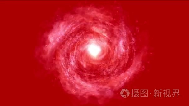 4 k 抽象能量旋涡宇宙隧道烟花粒子孔涡流旅行