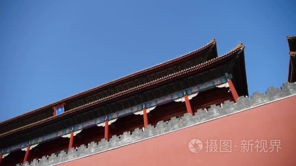 红北京禁止中国皇家午门城墙视频