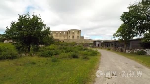 历史的城堡废墟视频