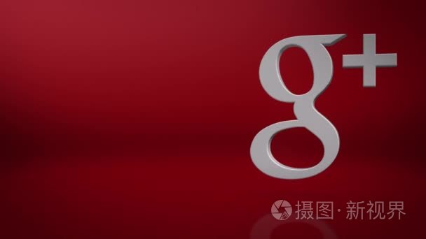 Google + 图标文本背景