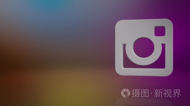 Instagram 图标文本背景