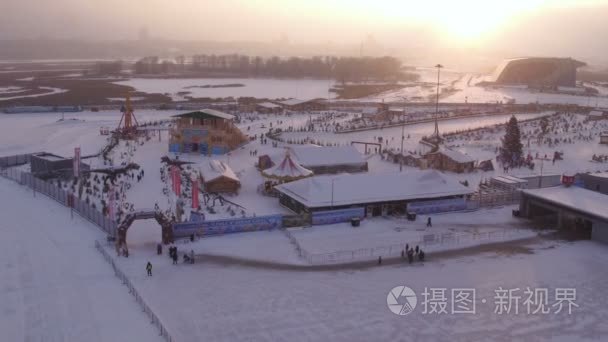 在市场商店，生的美味的新鲜的海鲜红片视频