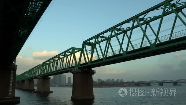 邯钢河铁路大桥视频