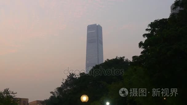 香港摩天大楼全景视频