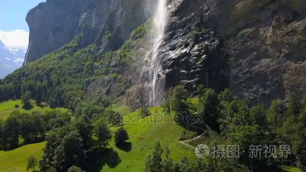 劳特布龙嫩梯级峡谷航拍视频视频