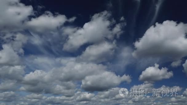 时间流逝的壮观的云海视频
