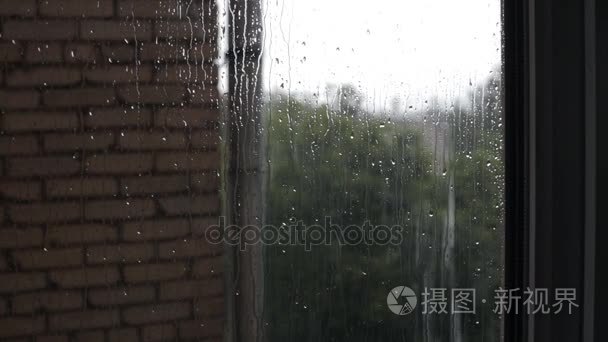 关闭窗口窗格上的雨滴视频