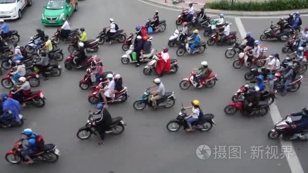 越南交通堵塞视频