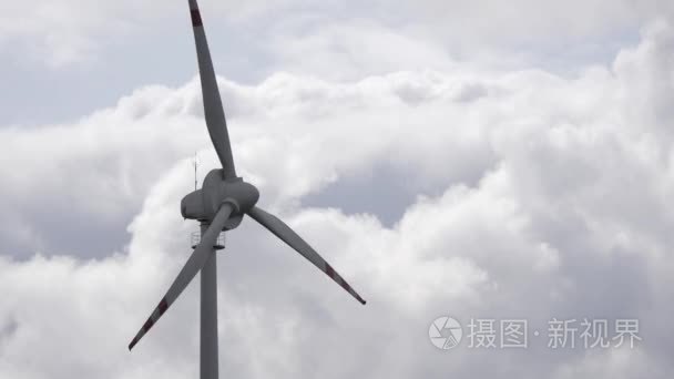 生产纯能源的风车视频