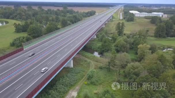 空中的赛道在波兰视频